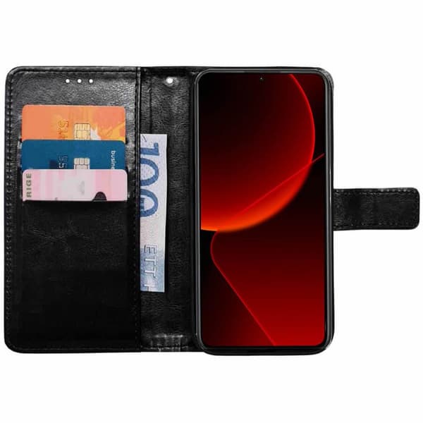 Lommebokdeksel 3-kort til Xiaomi 13T Pro - Sort