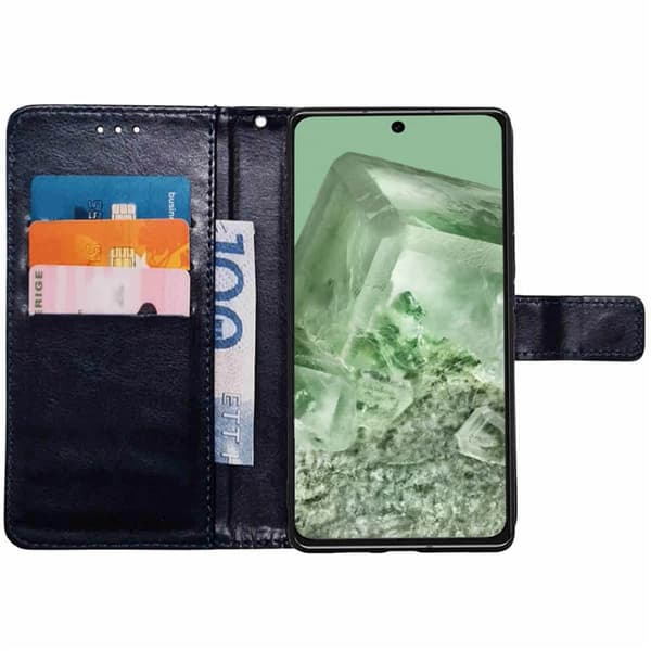 Wallet cover 3-kort til Google Pixel 8a - Mørkeblå