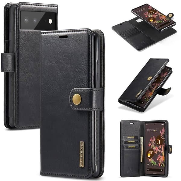 Wallet DG-Ming 2i1 til Google Pixel 6 - Sort