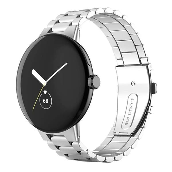 Urrem rustfrit stÃ¥l til Google Pixel Watch - sÃ¸lv