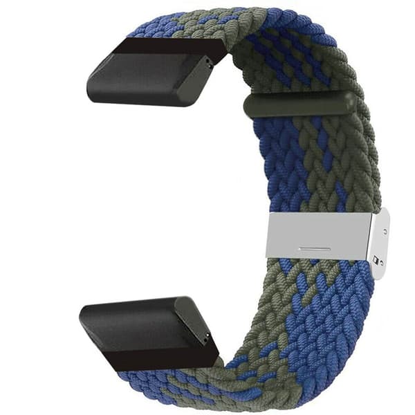 Punottu Kellon ranneke Garmin Instinct E (45mm) - Bluegreen