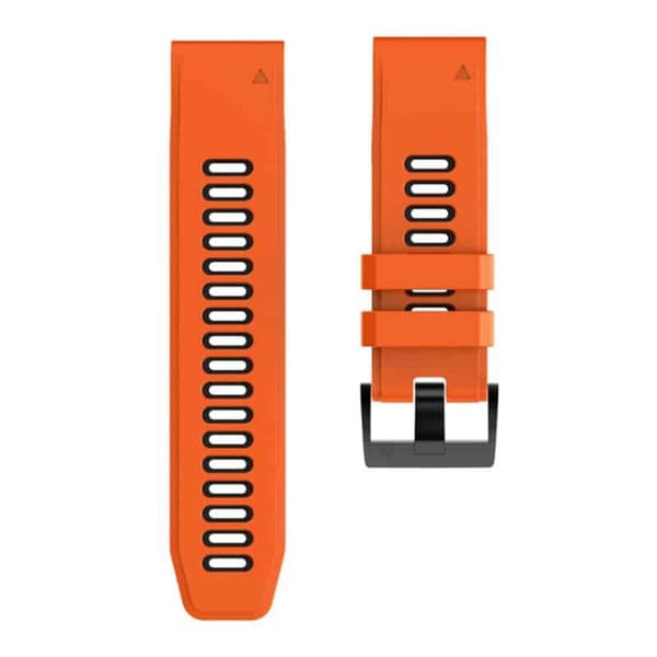 Twin kellon ranneke Garmin Descent Mk2 - Oranssi/musta