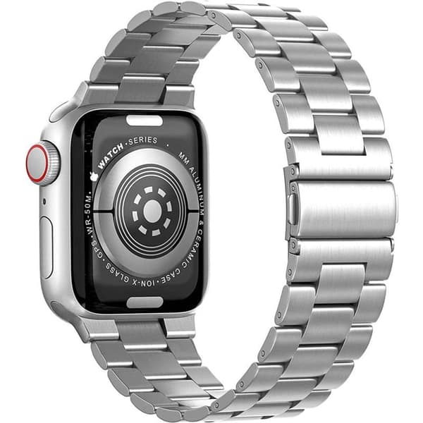 Urrem Rustfrit stÃ¥l til Apple Watch 8 (45mm) - SÃ¸lv