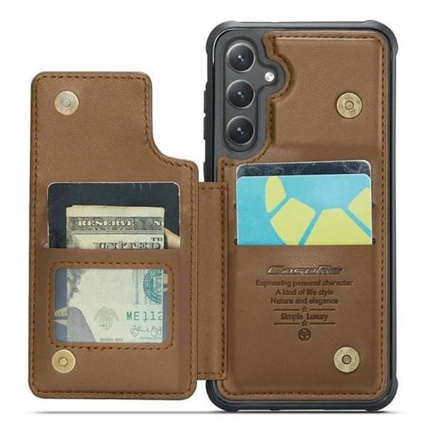 CaseMe mobildeksel C22 til Samsung Galaxy S25 Plus - Brun
