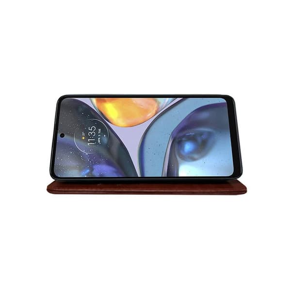Plånboksfodral 3-kort till Motorola Moto E15 - Brun