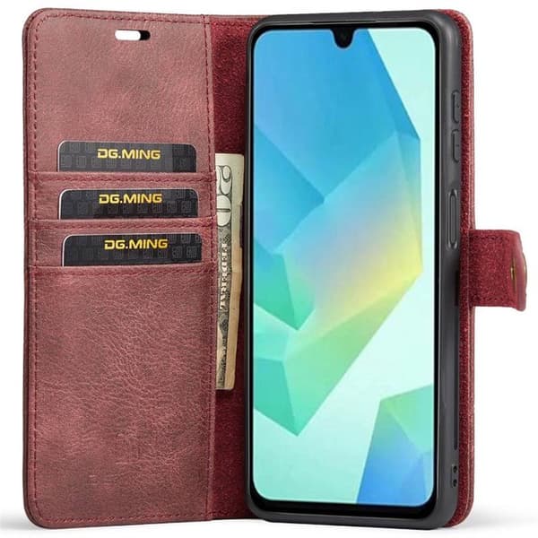 Wallet DG-Ming 2i1 til Samsung Galaxy A16 5G - RÃ¸d