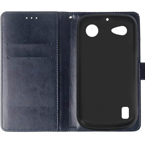 Wallet cover 2-kort til Doro Leva L10 - Mørkeblå