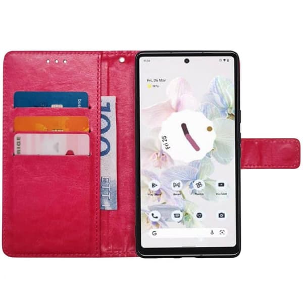 Wallet cover 3-kort til Google Pixel 7 - Lyserød