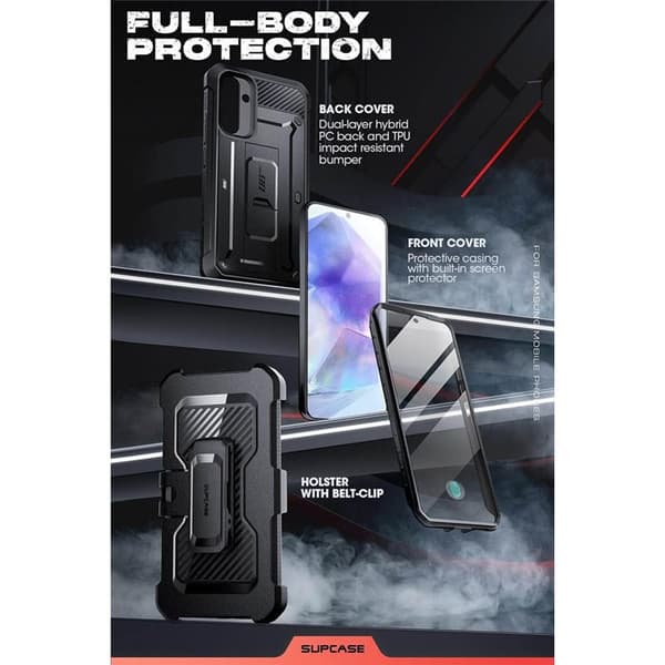 SUPCASE UB Pro cover til Samsung Galaxy A55 - Sort
