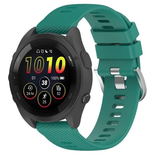 Pure kellon ranneke Garmin Forerunner 265S - Petrol