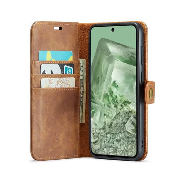 Wallet DG-Ming 2i1 til Google Pixel 8a - Brun