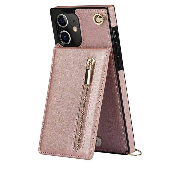 Zipper halskjede deksel til Apple iPhone 12 Mini - Rose