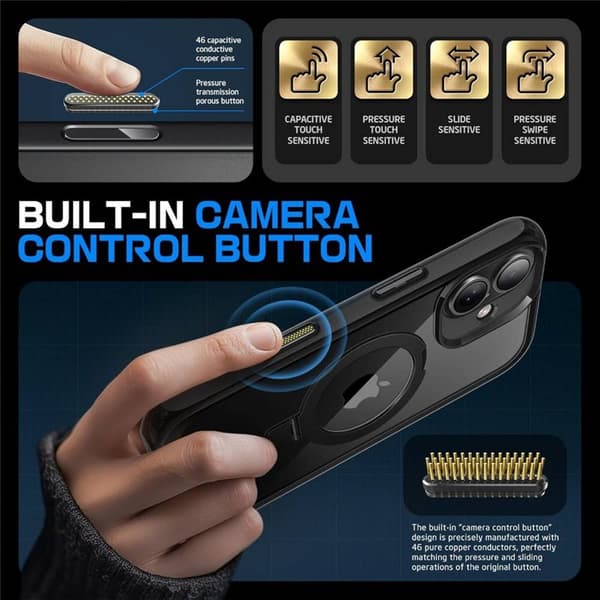 SUPCASE UB Mag Stand cover til Apple iPhone 16 - Sort