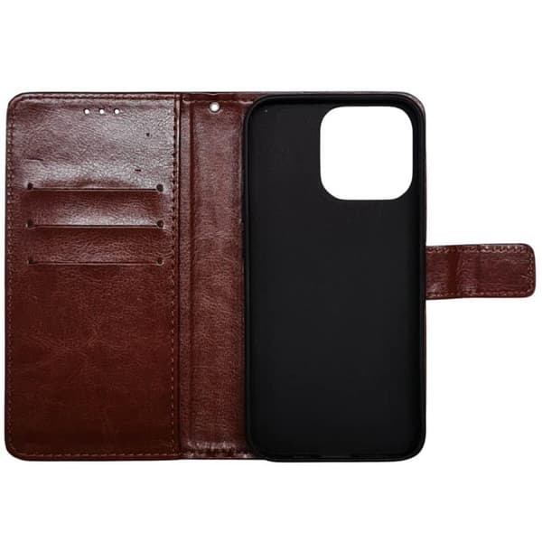 PlÃ¥nboksfodral 3-kort till Apple iPhone 14 Plus - Brun
