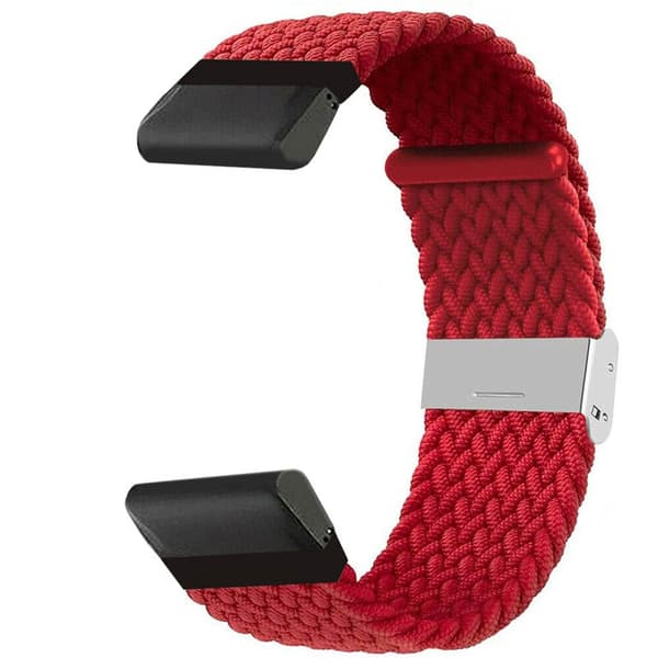 Flettet Urrem til Garmin Forerunner 970 - Darkred