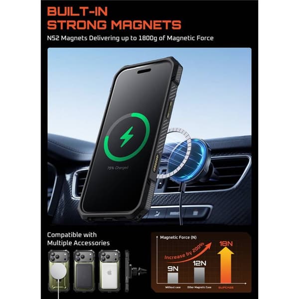 SUPCASE UB Grip cover til Apple iPhone 17 Pro - Guldan