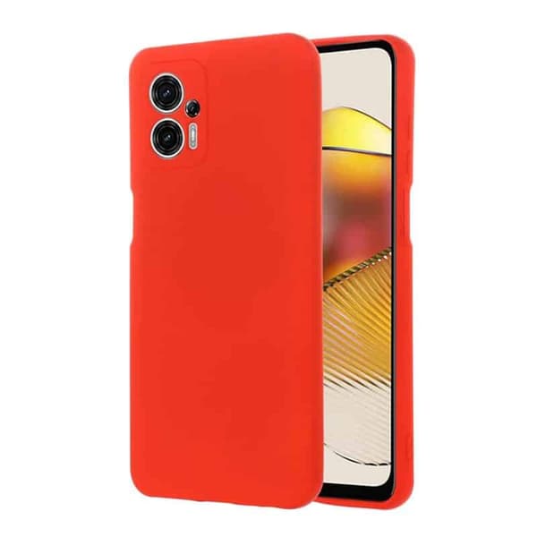 Liquid silikondeksel til Motorola Moto G53 - Rød
