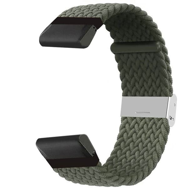 Flettet Urrem til Garmin Fenix E - Army