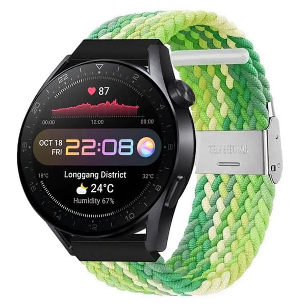 Flettet Elastisk urrem til Huawei Watch 3 Pro (48mm) - Gradientg