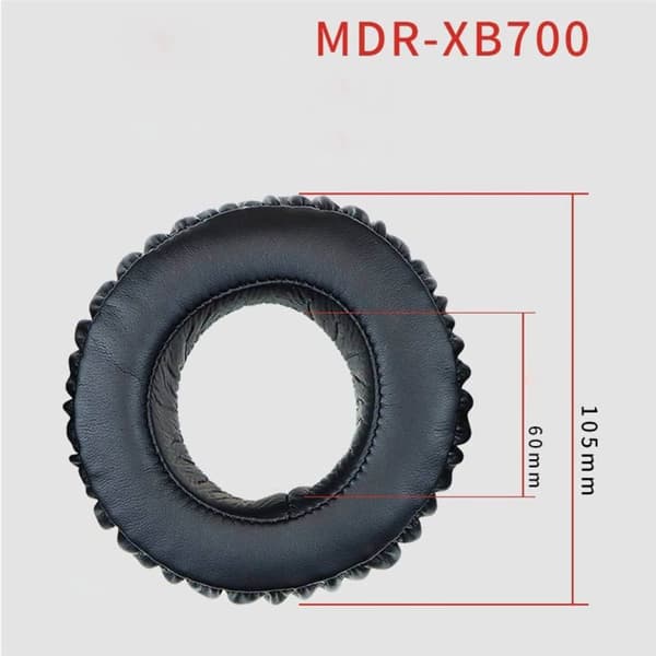 Ãrepuder til Sony MDR-XB700 - Sort