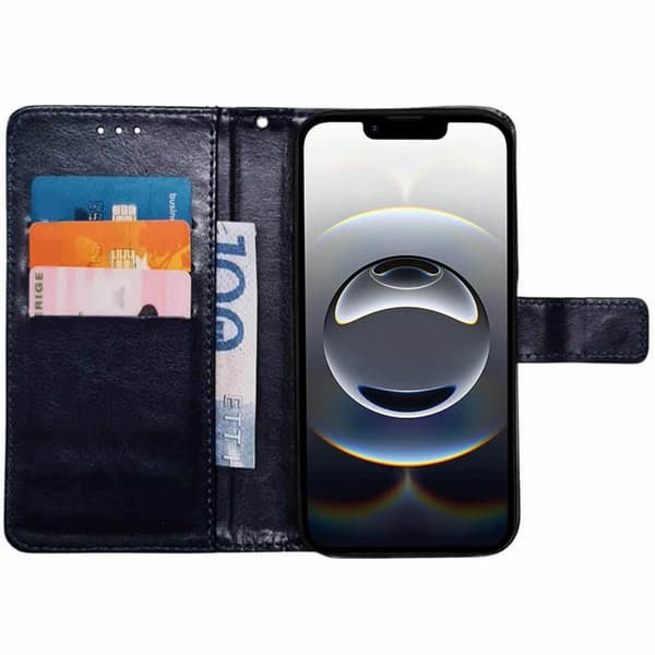 Wallet cover 3-kort til Apple iPhone 17e - Mørkeblå