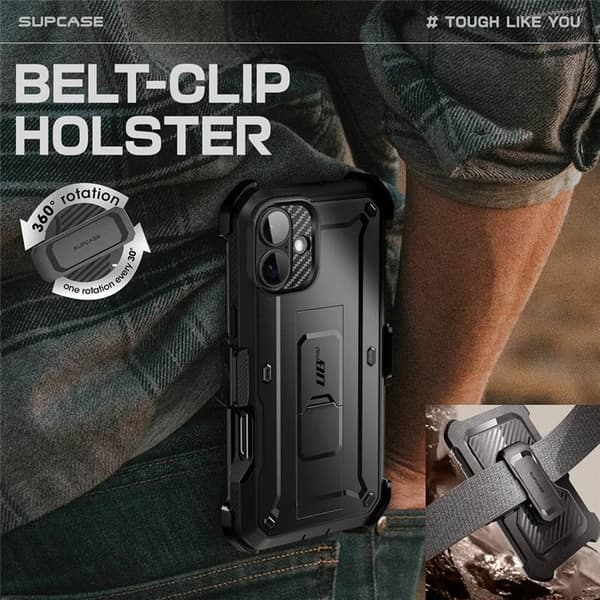 SUPCASE UB Pro cover til Apple iPhone 16 - Sort