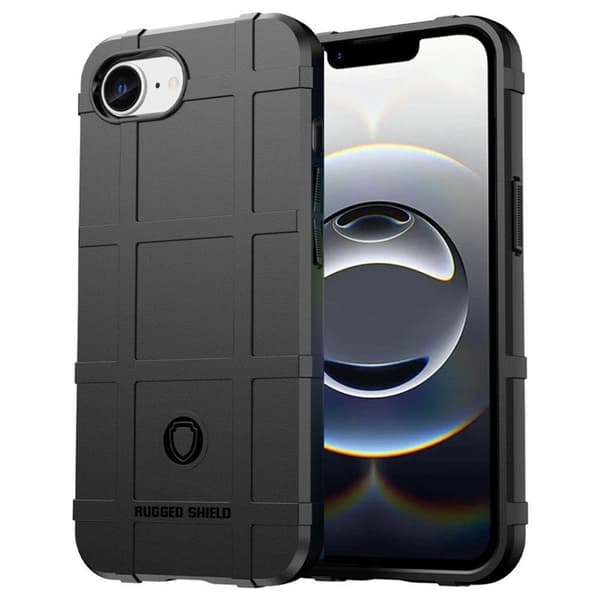 Rugged Shield cover til Apple iPhone 16e - Sort