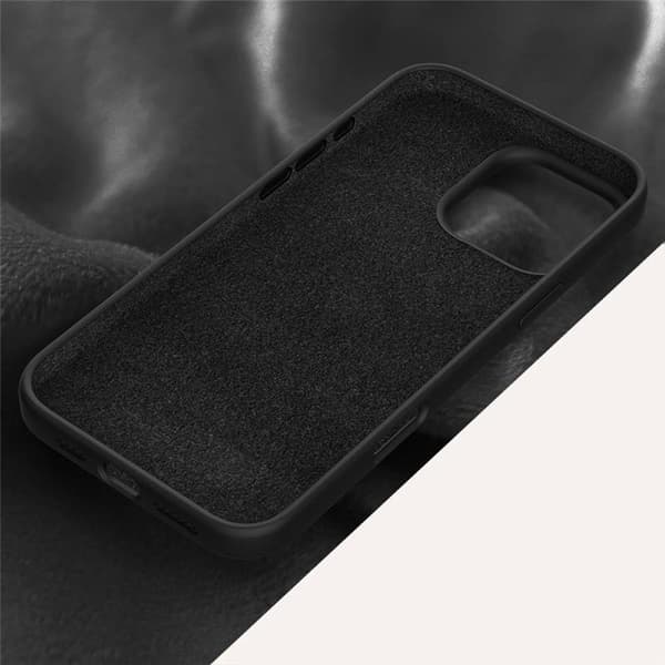Liquid silikone cover til Apple iPhone 16 Pro - Onyx Black