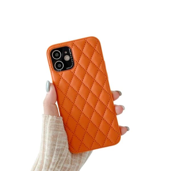 Rhombus cover til Apple iPhone 12 - Orange