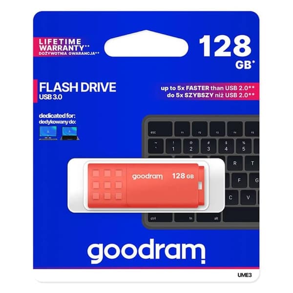 GOODRAM 128GB UME3 PenDrive USB 3.0 - Orange