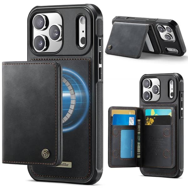 CaseMe C69 2i1 deksel til Apple iPhone 17 Pro - Onyx black