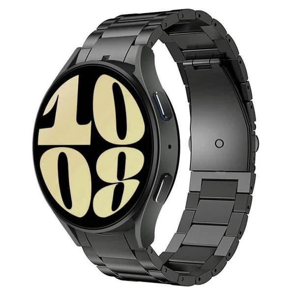 Urrem titanium No-Gap til Samsung Galaxy Watch 6 (44mm) - Sort