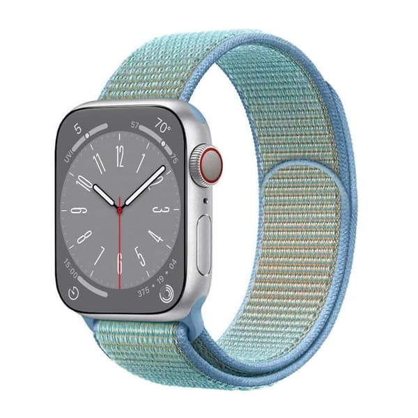 Nylon Urrem til Apple Watch 8 (45mm) - Corn flower