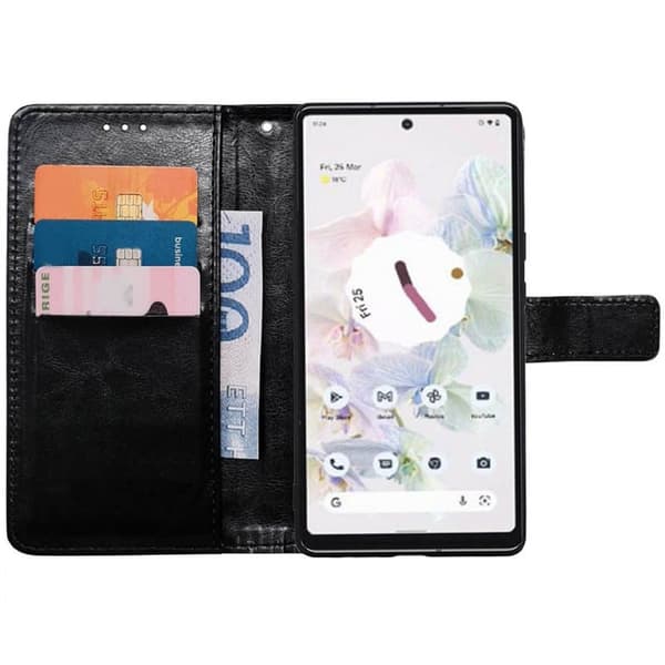 Lompakkokotelo 3-kortti Google Pixel 7 - Musta