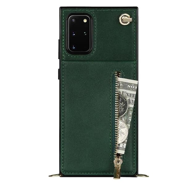 Zipper halskæde etui til Samsung Galaxy S20 Plus - Grøn