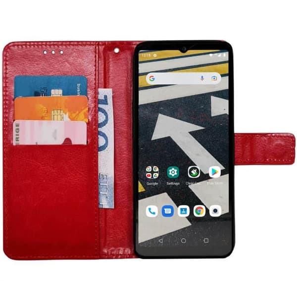 Wallet cover 3-kort til CAT S53 - Rød