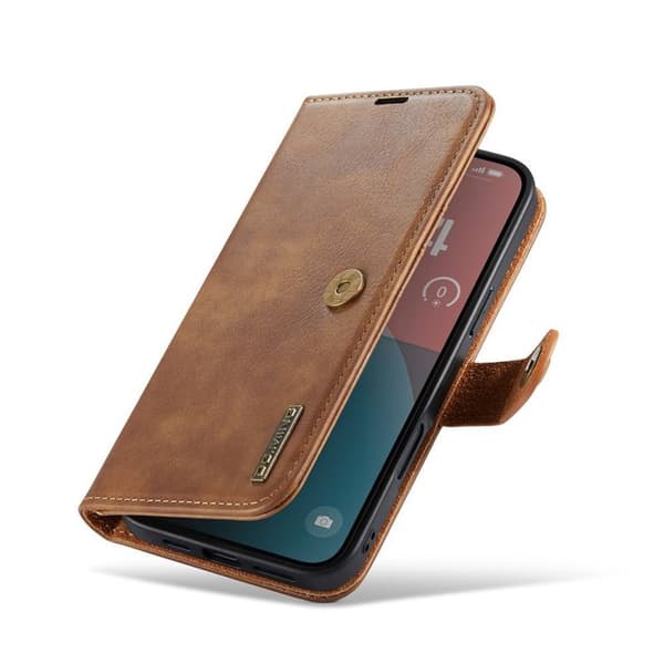Wallet DG-Ming 2i1 til Apple iPhone 16 - Brun