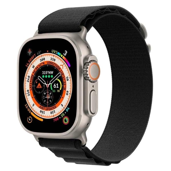 Artic kellon ranneke Apple Watch Ultra (49mm) - Musta
