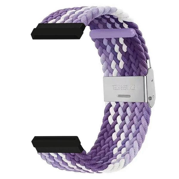 Flätat klockarmband till Fitbit Sense - Gradient purple