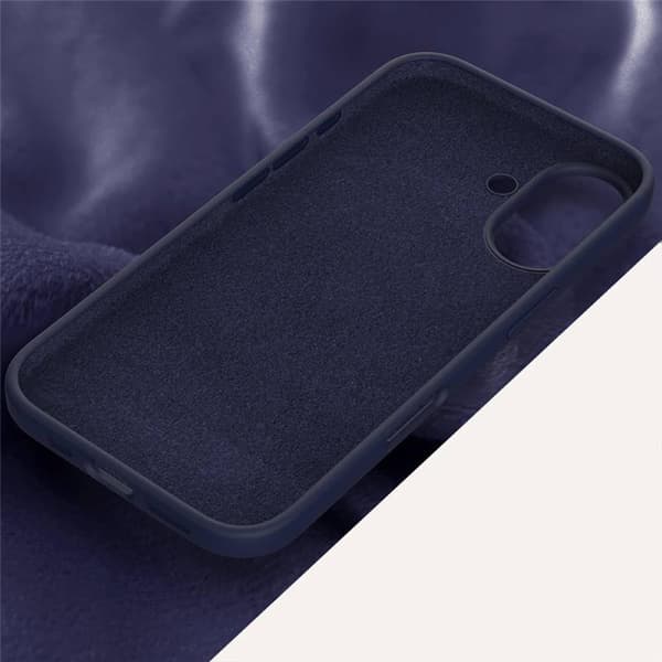 Liquid silikonisuoja Apple iPhone 16 Plus - Midnight Blue