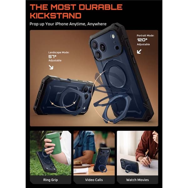 SUPCASE UB Grip Pro deksel til Apple iPhone 18 Pro - Azure