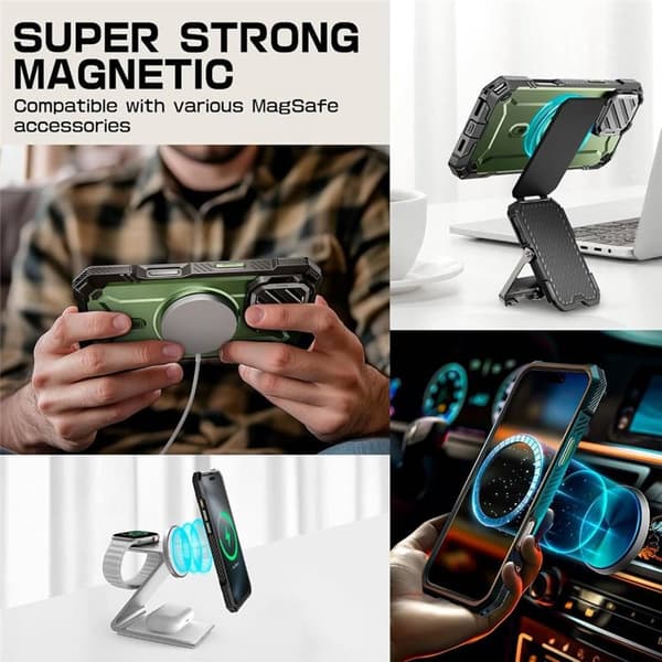 SUPCASE UB Mag XT cover til Apple iPhone 16 Pro Max - Guldan