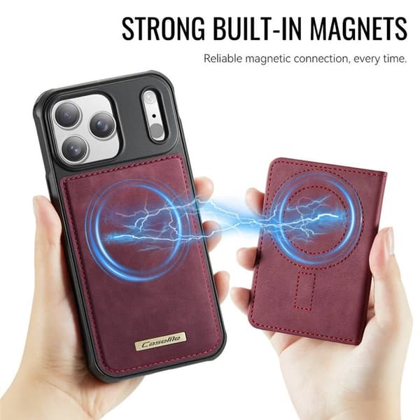 CaseMe C69 2i1 deksel til Apple iPhone 18 Pro - Crimson red