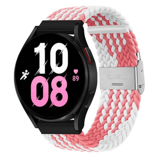 Flettet Elastisk urrem til Samsung Galaxy Watch 5 (40mm) - pinkw