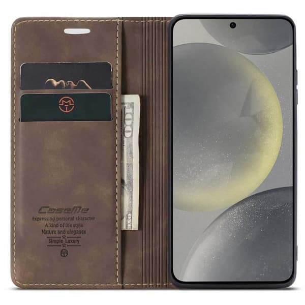 CaseMe mobildeksel 013 til Samsung Galaxy S24 Plus - Coffee