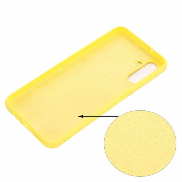 Liquid silikone cover til Samsung Galaxy A35 - Gul