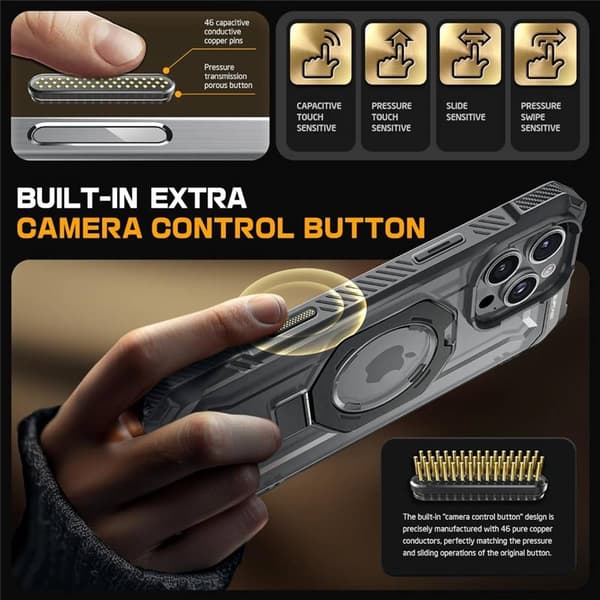 SUPCASE UB Grip cover til Apple iPhone 16 Pro - Grey