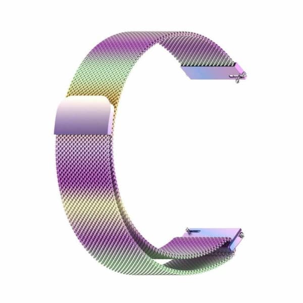 Milanese magnetisk urrem til Garmin Forerunner 70 - Rainbow