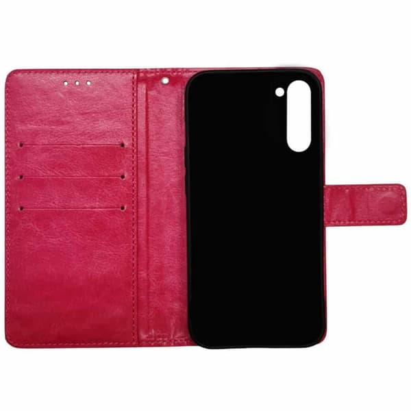 Wallet cover 3-kort til Samsung Galaxy S24 - Lyserød