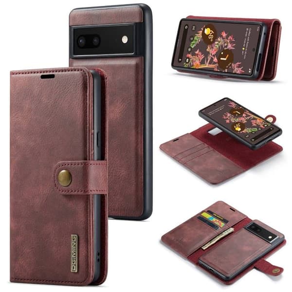 Wallet DG-Ming 2i1 til Google Pixel 8 - Rød